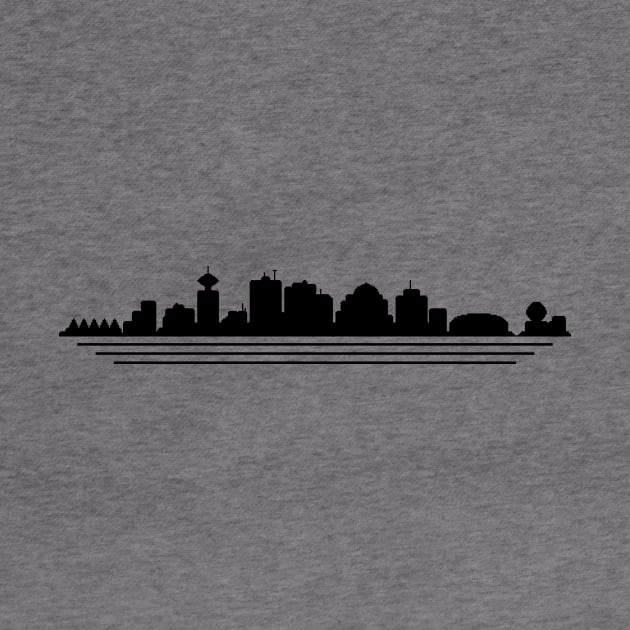 Vancouver Skyline Pixelart by Pondering Pixel